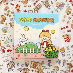 Accessories Stationery Good Morning Puff Girl Stickers Box Set 21 Accessories Stationery Good Morning Puff Girl Stickers Box Set