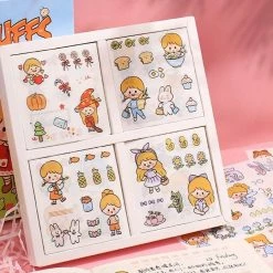 Accessories Stationery Good Morning Puff Girl Stickers Box Set 23 Accessories Stationery Good Morning Puff Girl Stickers Box Set