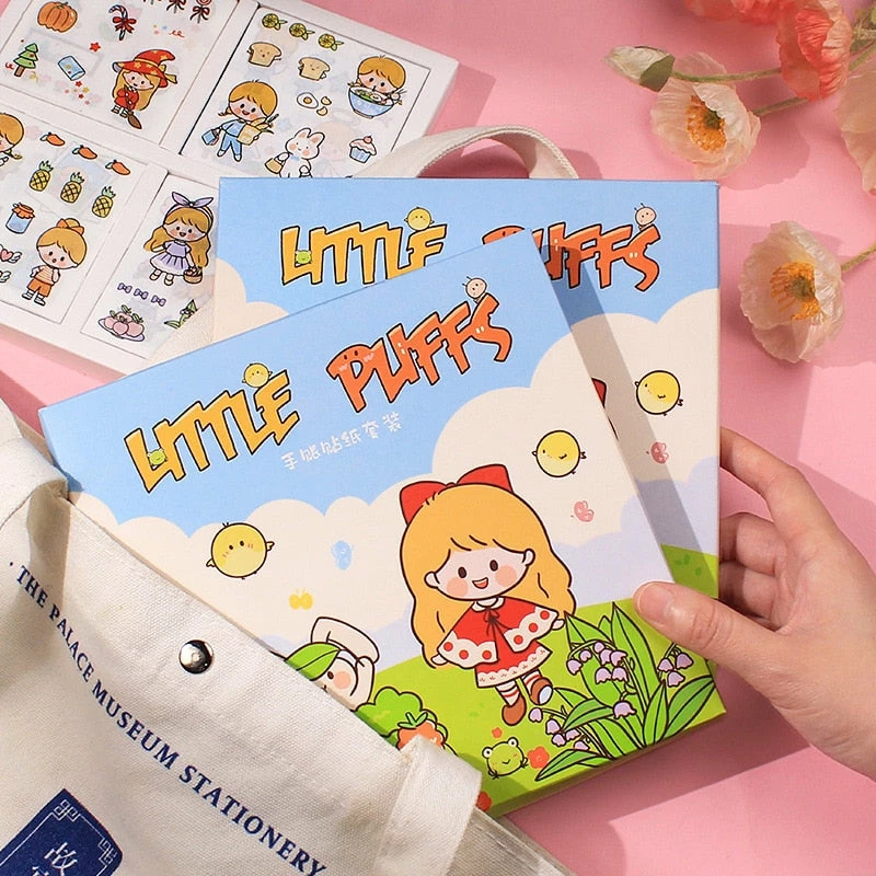 Accessories Stationery Good Morning Puff Girl Stickers Box Set 7 Accessories Stationery Good Morning Puff Girl Stickers Box Set