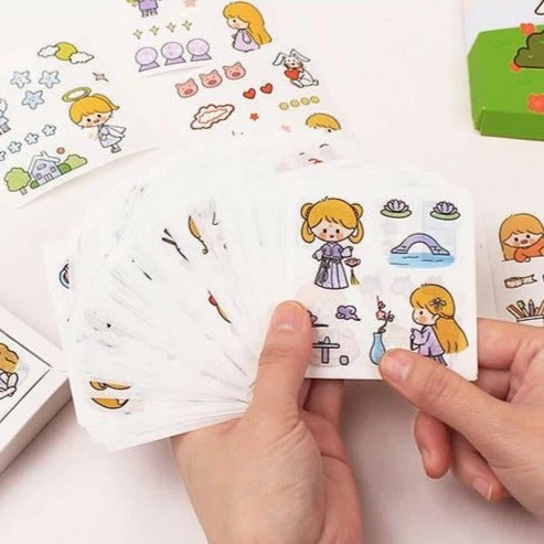 Accessories Stationery Good Morning Puff Girl Stickers Box Set 10 Accessories Stationery Good Morning Puff Girl Stickers Box Set