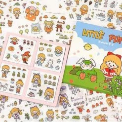 Accessories Stationery Good Morning Puff Girl Stickers Box Set 24 Accessories Stationery Good Morning Puff Girl Stickers Box Set