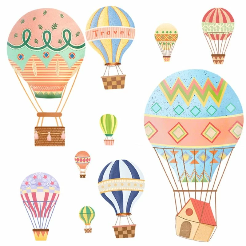 Home Decor Great Hot Air Balloon Wall Decal 15 Home Decor Great Hot Air Balloon Wall Decal