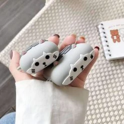 Accessories Grey Kitty Airpods Case (1&2&Pro)