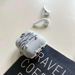 Accessories Grey Kitty Airpods Case (1&2&Pro)