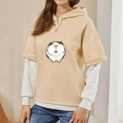 Apparel Guinea Pig Half-Sleeve Hoodie