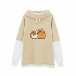 Apparel Guinea Pig Sharing Is Caring Half-Sleeve Hoodie
