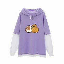 Apparel Guinea Pig Sharing Is Caring Half-Sleeve Hoodie