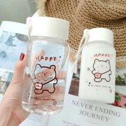 Home Decor Happy Bear Water Bottle Home & Pets