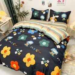 Home Decor Home & Pets Happy Cloud On Skateboard Bedding Set