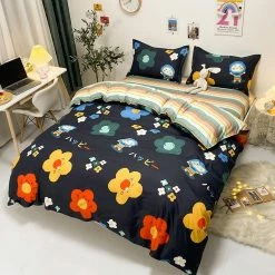 Home Decor Home & Pets Happy Cloud On Skateboard Bedding Set