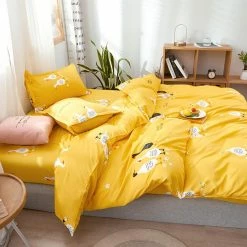 Home Decor Happy Ducks Print Bedding Set Sea Animals