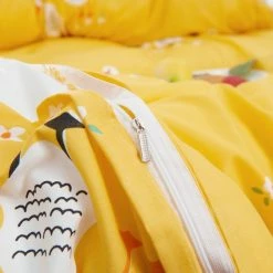 Home Decor Happy Ducks Print Bedding Set Sea Animals