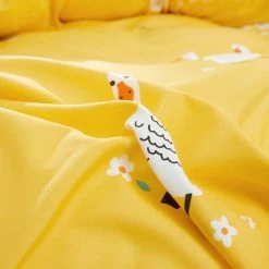 Home Decor Happy Ducks Print Bedding Set Sea Animals