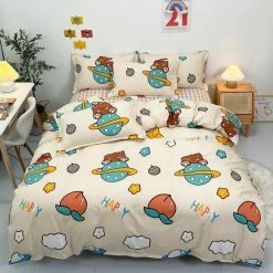 Home Decor Happy Planet Teddy Bear Bedding Set