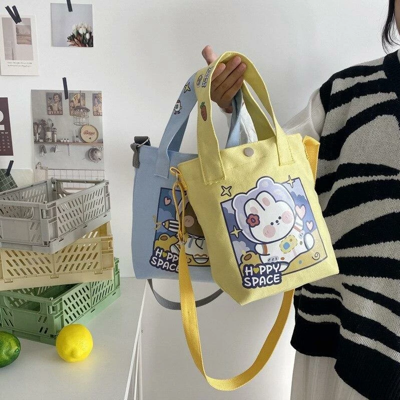 Apparel Happy Space Friends Tote 12 Apparel Happy Space Friends Tote