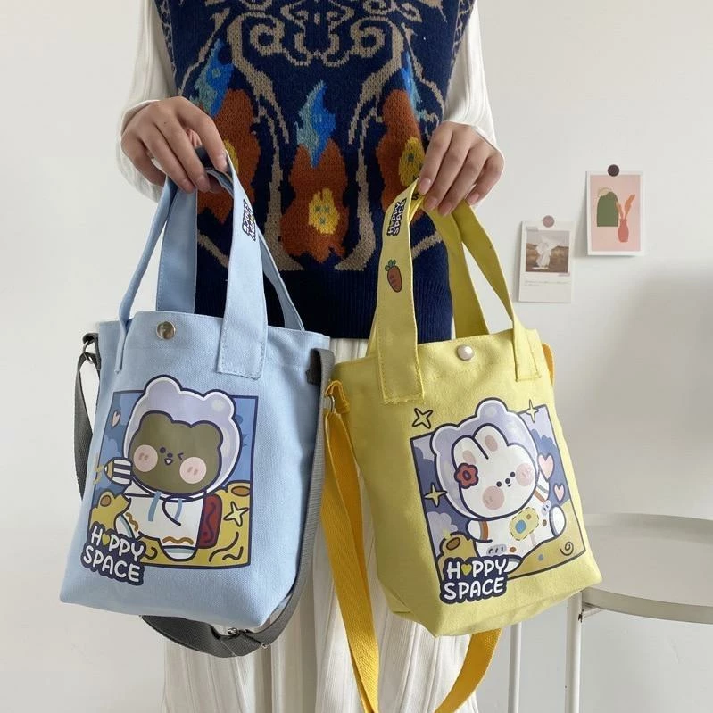 Apparel Happy Space Friends Tote 9 Apparel Happy Space Friends Tote
