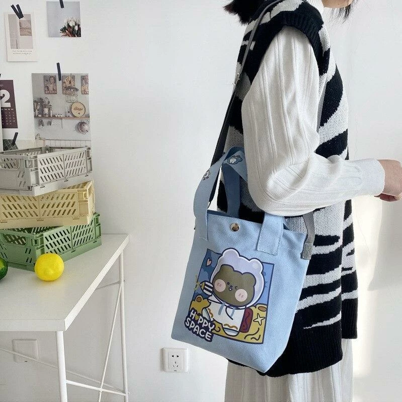 Apparel Happy Space Friends Tote 10 Apparel Happy Space Friends Tote