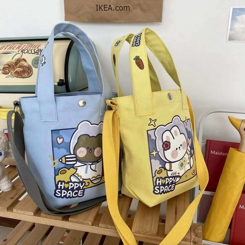 Apparel Happy Space Friends Tote 6 Apparel Happy Space Friends Tote