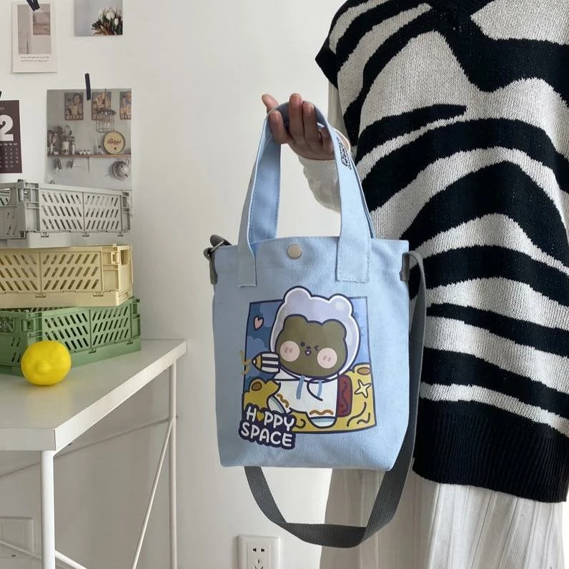 Apparel Happy Space Friends Tote 8 Apparel Happy Space Friends Tote