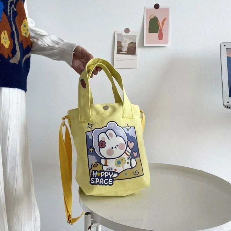 Apparel Happy Space Friends Tote 5 Apparel Happy Space Friends Tote