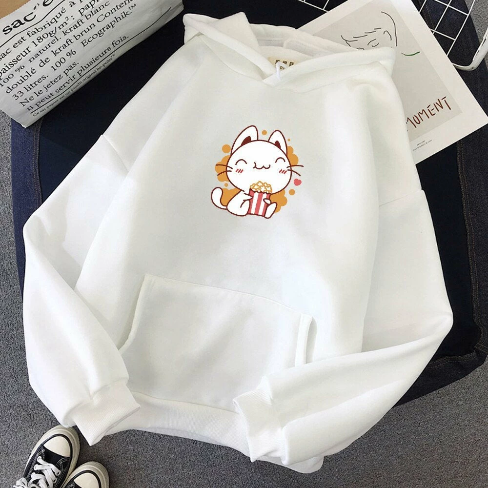 Apparel Harajuku Kawaii Cat Hoodie 5 Apparel Harajuku Kawaii Cat Hoodie