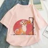 Apparel Harajuku Shiba Inu Fox Mask Women's Tee Tops