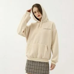 Apparel Harajuku Strawberry Milk Oversized Part-Cotton Hoodie