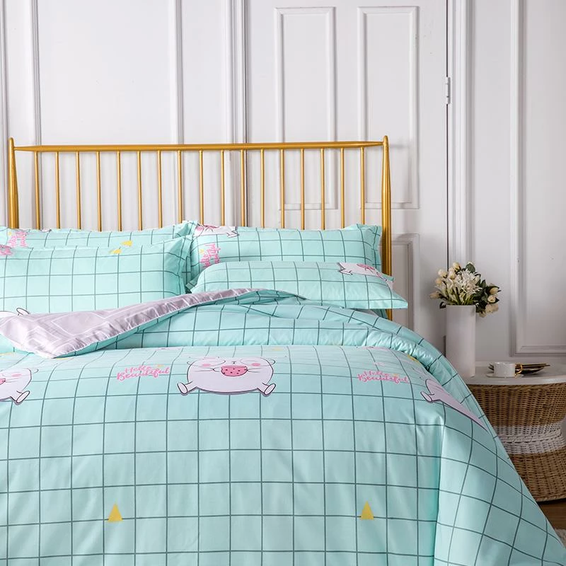 Home Decor Hello Beautiful Piggie Bedding Set 4 Home Decor Hello Beautiful Piggie Bedding Set