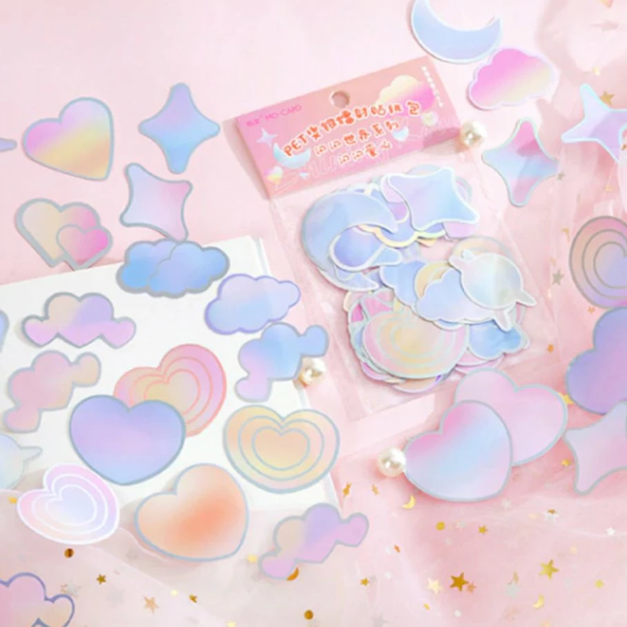 Accessories Sea Animals Holographic Animals Stickers Set 17 Accessories Sea Animals Holographic Animals Stickers Set