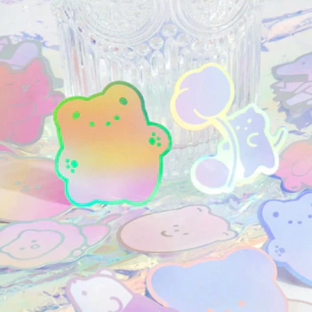 Accessories Sea Animals Holographic Animals Stickers Set 25 Accessories Sea Animals Holographic Animals Stickers Set