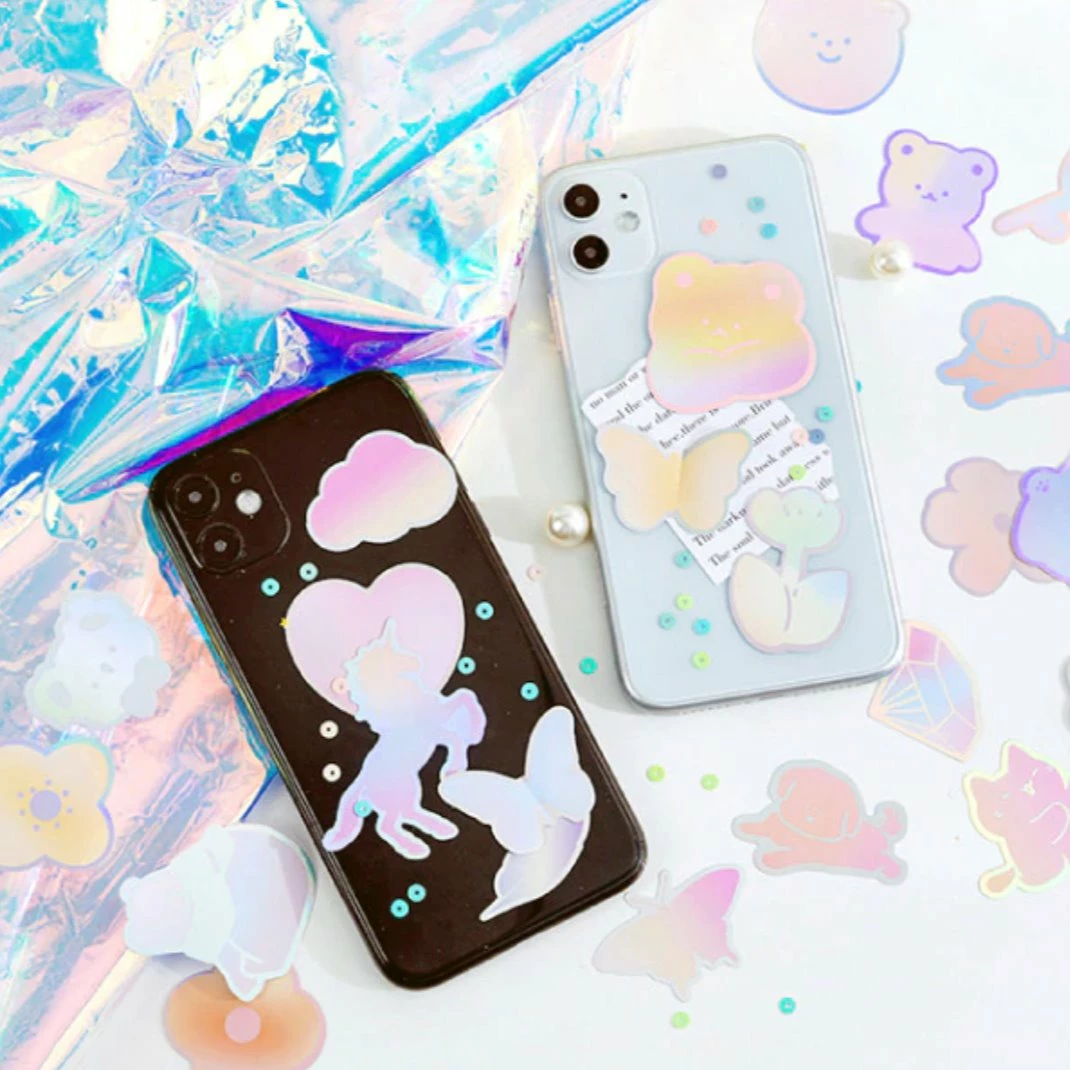 Accessories Sea Animals Holographic Animals Stickers Set 22 Accessories Sea Animals Holographic Animals Stickers Set