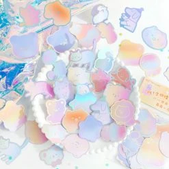 Accessories Sea Animals Holographic Animals Stickers Set 42 Accessories Sea Animals Holographic Animals Stickers Set