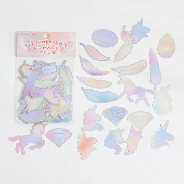 Accessories Sea Animals Holographic Animals Stickers Set 10 Accessories Sea Animals Holographic Animals Stickers Set