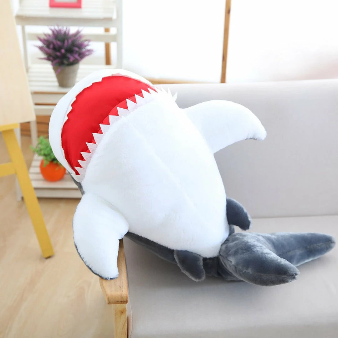 Soft Toy Huge Fluffy Shark Plushie 11 Soft Toy Huge Fluffy Shark Plushie