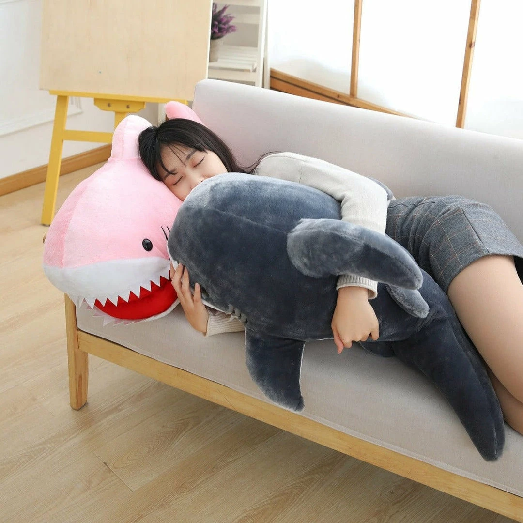 Soft Toy Huge Fluffy Shark Plushie 6 Soft Toy Huge Fluffy Shark Plushie