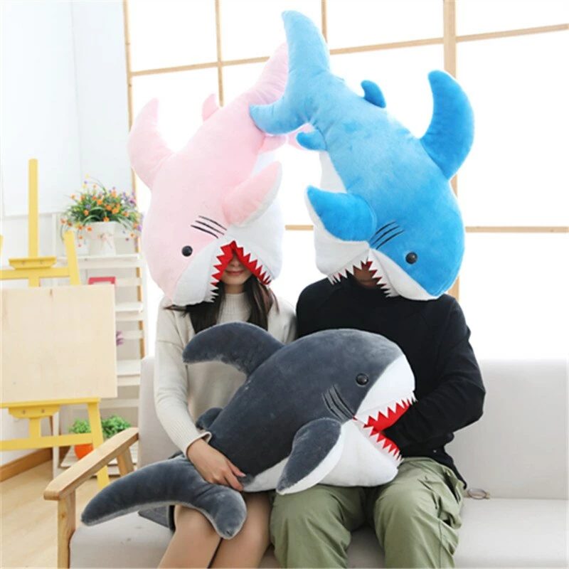 Soft Toy Huge Fluffy Shark Plushie 3 Soft Toy Huge Fluffy Shark Plushie