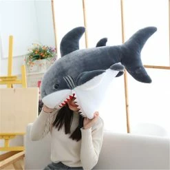 Soft Toy Huge Fluffy Shark Plushie 14 Soft Toy Huge Fluffy Shark Plushie