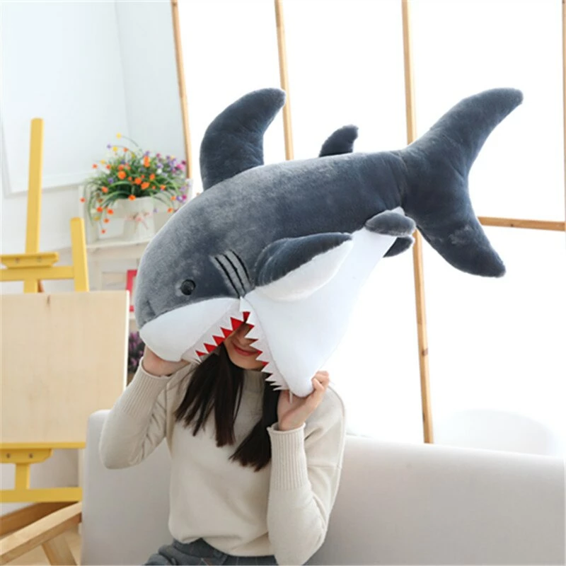 Soft Toy Huge Fluffy Shark Plushie 5 Soft Toy Huge Fluffy Shark Plushie