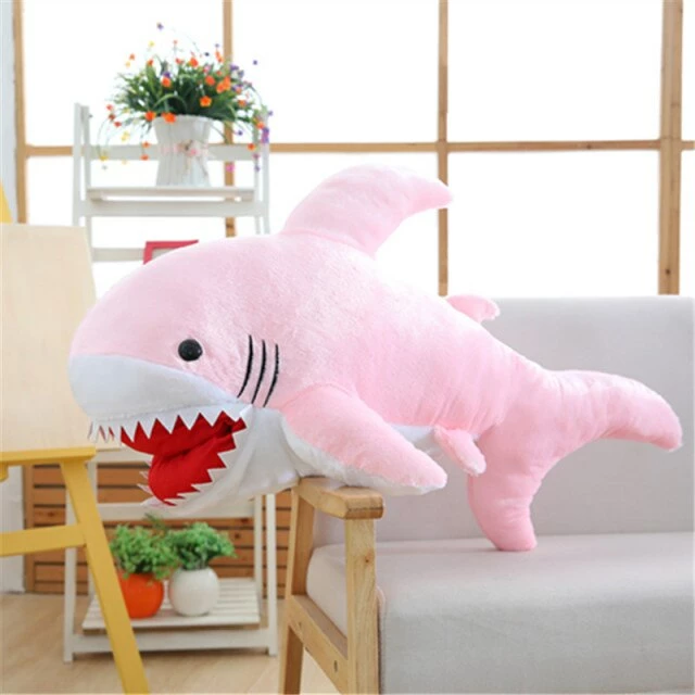 Soft Toy Huge Fluffy Shark Plushie 4 Soft Toy Huge Fluffy Shark Plushie
