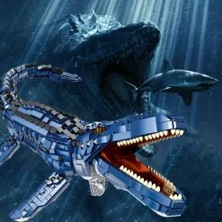 Build It Huge Mosasaur Dinosaur Whale Building Set