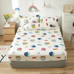 Home Decor I Love Strawberry Fitted Bedsheet Home & Pets