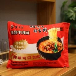 Soft Toy Instant Noodle Plushie Pillow