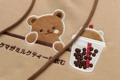 Apparel Japanese Bubble Tea Bear Hoodies 22 Apparel Japanese Bubble Tea Bear Hoodies