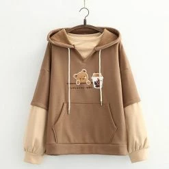 Apparel Japanese Bubble Tea Bear Hoodies 20 Apparel Japanese Bubble Tea Bear Hoodies
