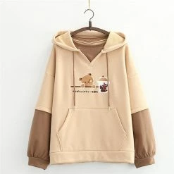 Apparel Japanese Bubble Tea Bear Hoodies 21 Apparel Japanese Bubble Tea Bear Hoodies