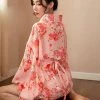 Apparel Japanese Cherry Blossom Sakura Pink Kimono