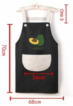 Home Decor Home & Pets Japanese Cute Cherry And Avocado Print Shoulder Apron