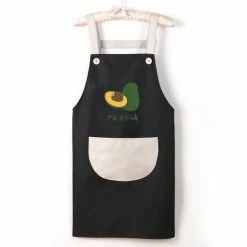 Home Decor Home & Pets Japanese Cute Cherry And Avocado Print Shoulder Apron