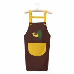 Home Decor Home & Pets Japanese Cute Cherry And Avocado Print Shoulder Apron
