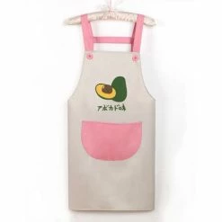Home Decor Home & Pets Japanese Cute Cherry And Avocado Print Shoulder Apron